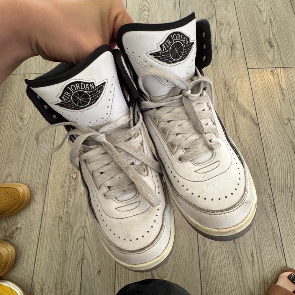 Air Jordan White and Black Sneakers